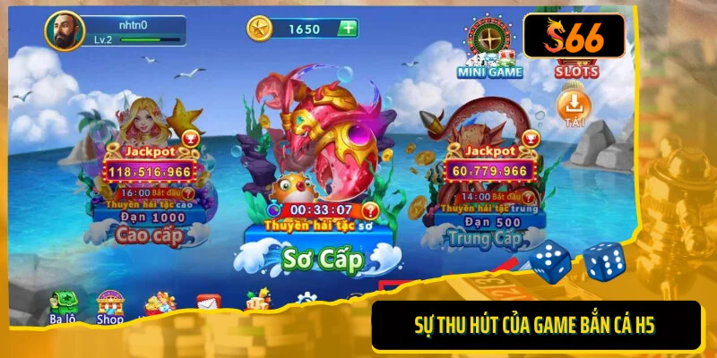 Sự thu hút của game bắn cá H5 kiếm tiền tại S6666